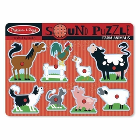 Melissa & Doug Toys Farm Animals Sound Puzzle