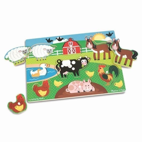 Melissa & Doug Toys Farm Peg Puzzle