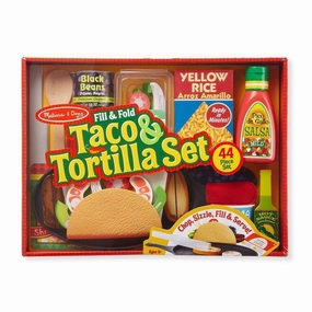 Melissa & Doug Toys Fill & Fold Taco & Tortilla Set