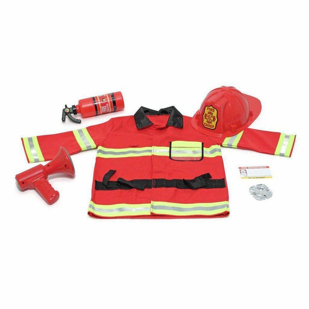 Melissa & Doug Toys Fire Chief Role Play Costume Set