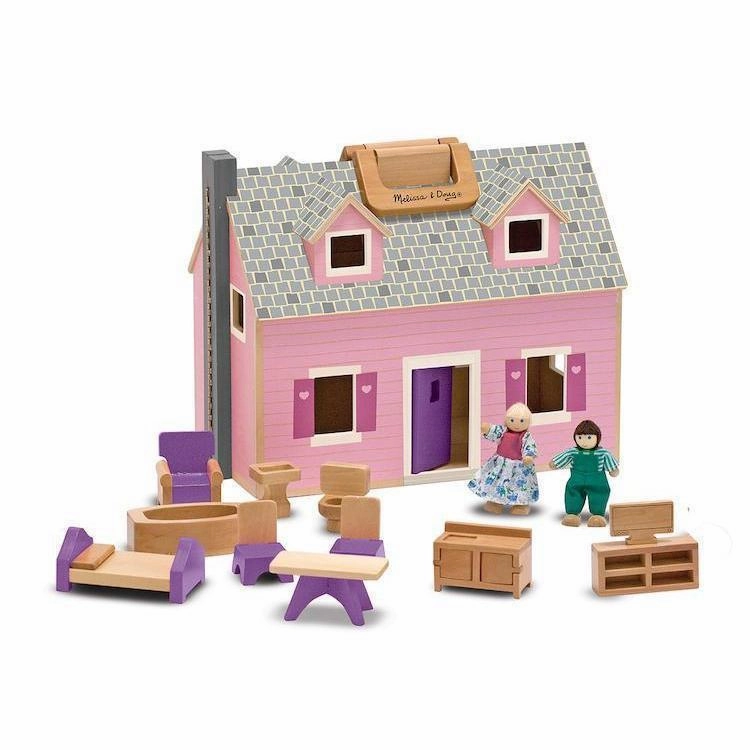 Melissa & Doug Toys Fold & Go Dollhouse