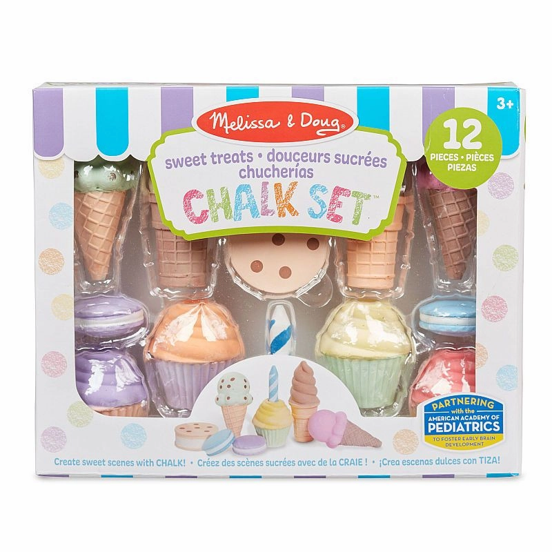 Melissa & Doug Toys Ice Cream & Cake Chalk Set