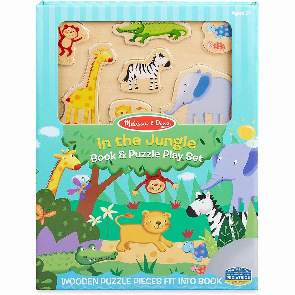 Melissa & Doug Toys In the Jungle Book & Puzzle Play Set