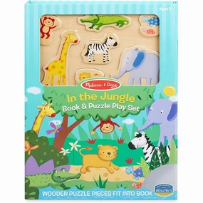 Melissa & Doug Toys In the Jungle Book & Puzzle Play Set