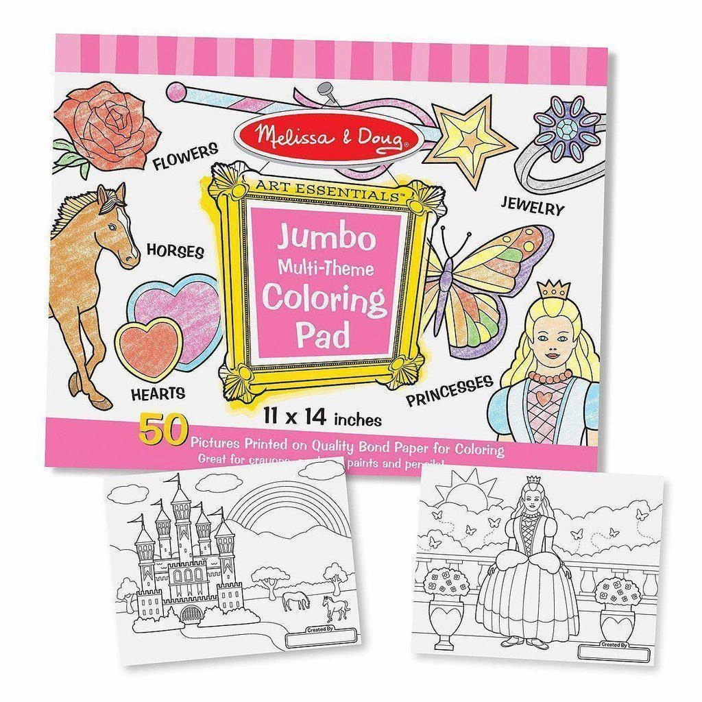 Melissa & Doug Toys Jumbo Coloring Pad - Pink