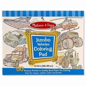Melissa & Doug Toys Jumbo Coloring Pad - Vehicles