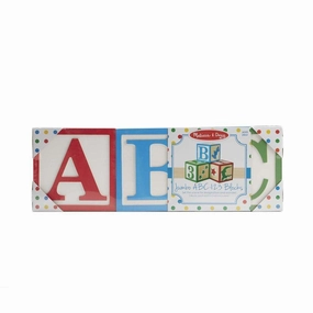 Melissa & Doug Toys Jumbo Wooden ABC-123 Blocks - Classic