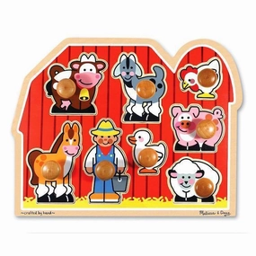 Melissa & Doug Toys Large Farm Jumbo Knob