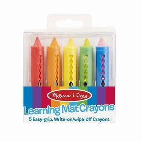 Melissa & Doug Toys Learning Mat Crayons (5 colors)