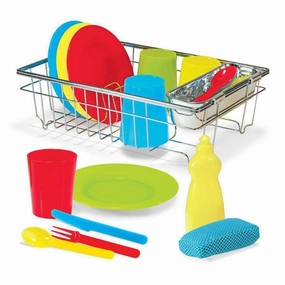 Melissa & Doug Toys Let's Play House! Wash & Dry Dish Set