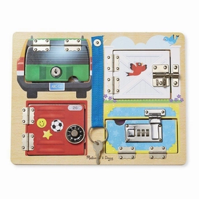 Melissa & Doug Toys Locks & Latches Board