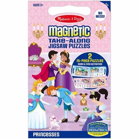 Melissa & Doug Toys Magnetic Take Along Puzzles - Princesses