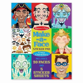 Melissa & Doug Toys Make-a-Face Crazy Characters Sticker Pad