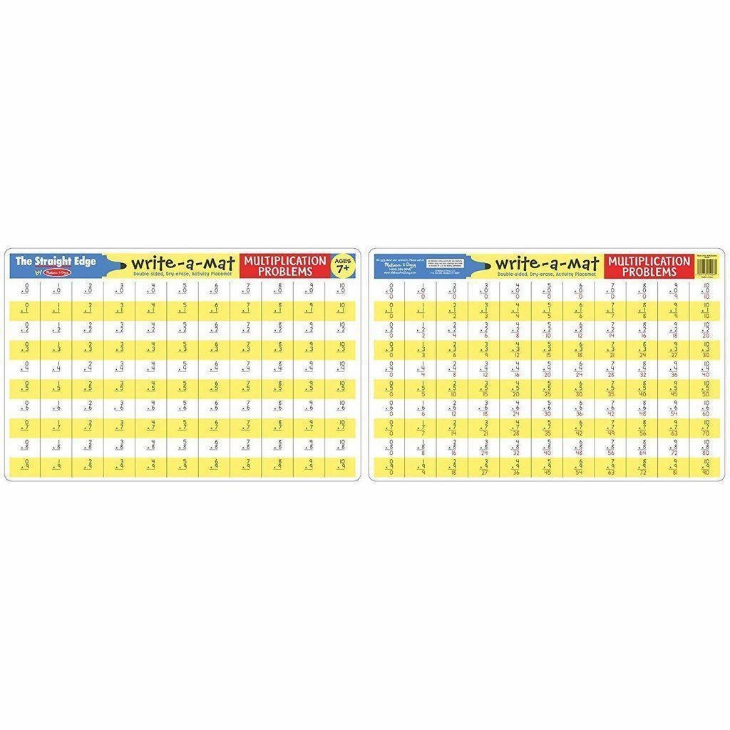 Melissa & Doug Toys Multiplication Problems Write-A-Mat