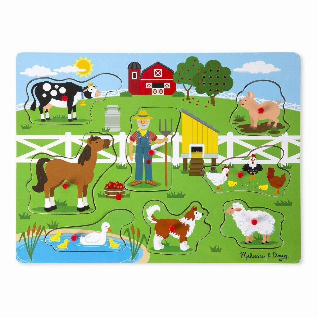 Melissa & Doug Toys Old MacDonald's Farm Sound Puzzle