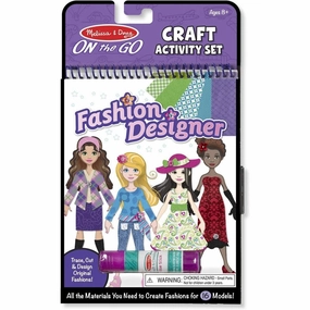Melissa & Doug Toys On-the-Go Craft Activity Set - Fashion Designer