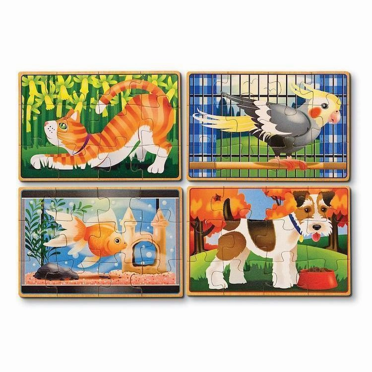 Melissa & Doug Toys Pets Puzzles in a Box