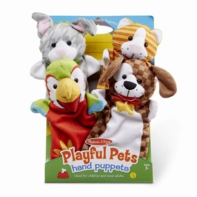 Melissa & Doug Toys Playful Pets Hand Puppets