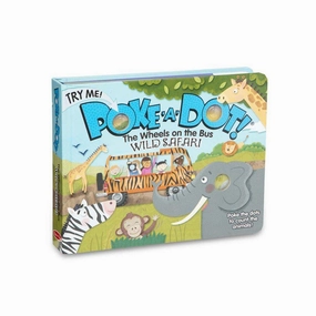 Melissa & Doug Toys Poke-a-Dot - The Wheels on the Bus Wild Safari Board Book