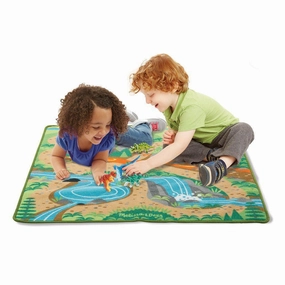 Melissa & Doug Toys Prehistoric Playground Dinosaur Rug