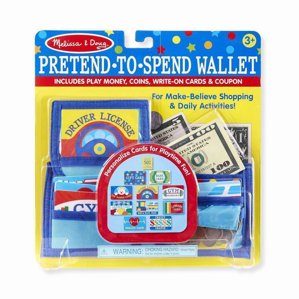 Melissa & Doug Toys Pretend-to-Spend Wallet
