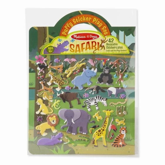 Melissa & Doug Toys Puffy Sticker Play Set - Safari