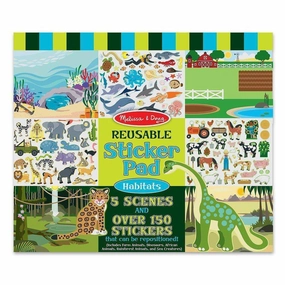 Melissa & Doug Toys Reusable Sticker Pad - Habitats