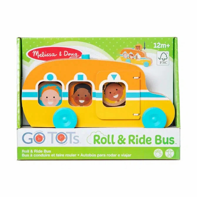 Melissa & Doug Toys Roll & Ride Bus GO TOTS