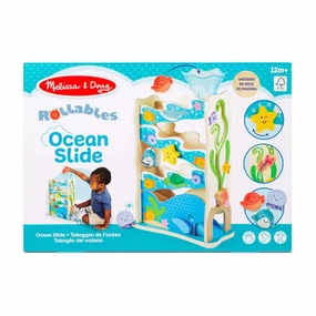 Melissa & Doug Toys Rollables Wooden Ocean Slide