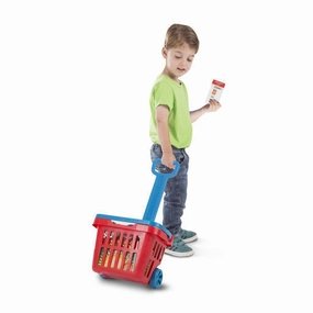 Melissa & Doug Toys Rolling Grocery Basket