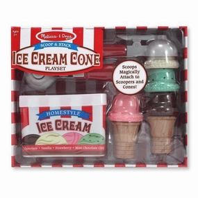 Melissa & Doug Toys Scoop & Stack Ice Cream Cone Playset