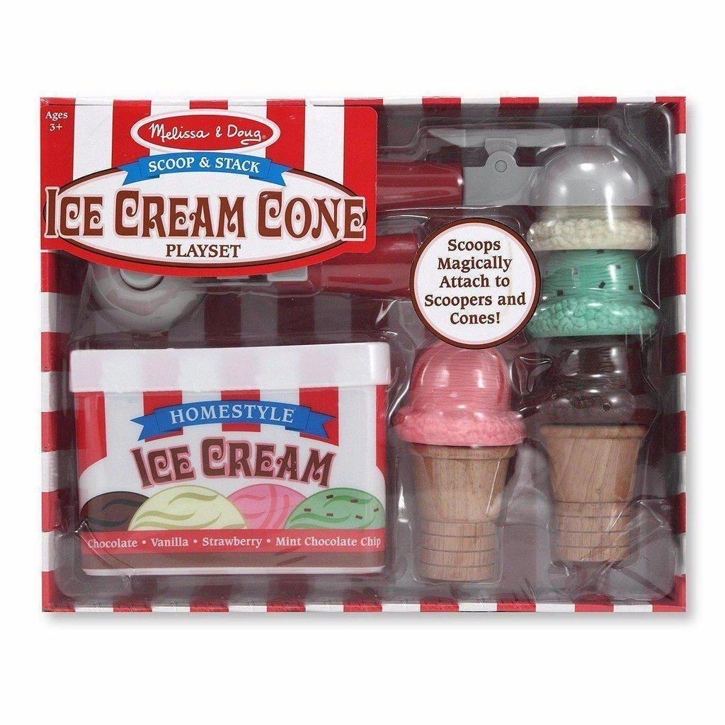 Melissa & Doug Toys Scoop & Stack Ice Cream Cone Playset