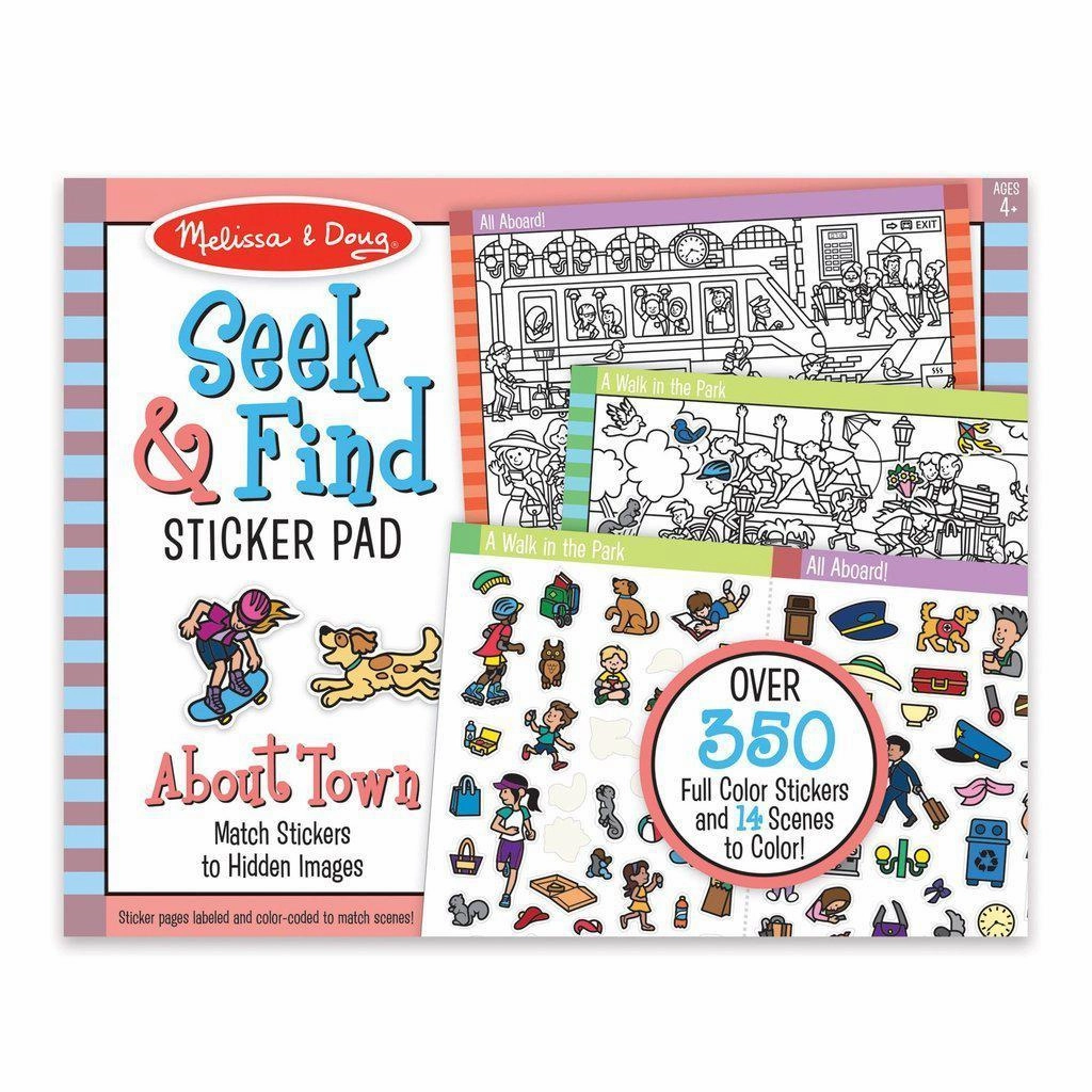 Melissa & Doug Toys Seek & Find Sticker Pad - Around Town