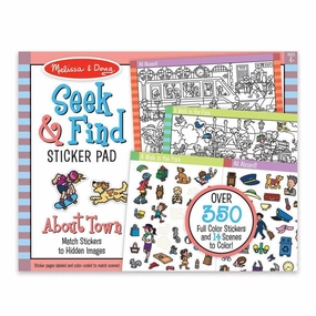 Melissa & Doug Toys Seek & Find Sticker Pad - Around Town