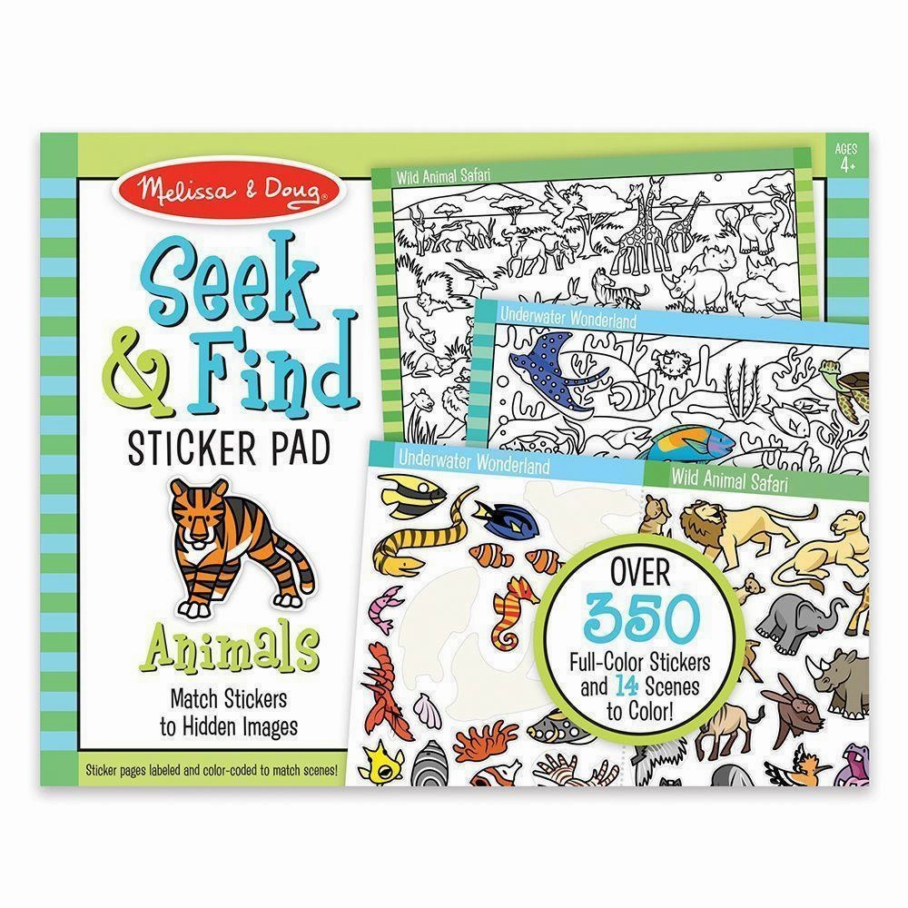 Melissa & Doug Toys Seek & Find Sticker Pad- Animal