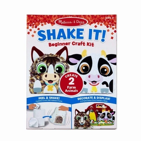 Melissa & Doug Toys Shake It! Farm Animals Beginner Craft Kit