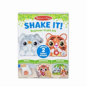 Melissa & Doug Toys Shake It! Safari Animals Beginner Craft Kit