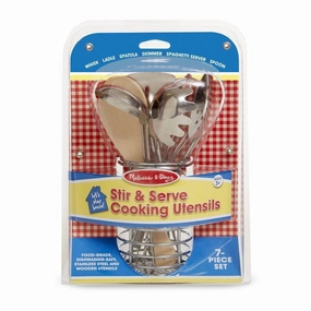 Melissa & Doug Toys Stir & Serve Cooking Utensils