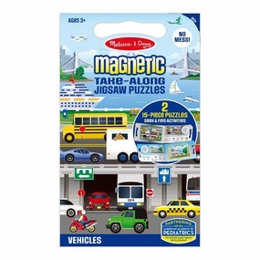 Melissa & Doug Toys Take Along Magnetic Puzzle - Vehicles