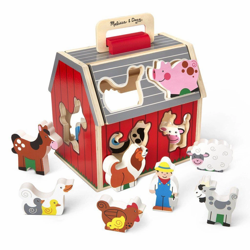 Melissa & Doug Toys Take Along Sorting Barn