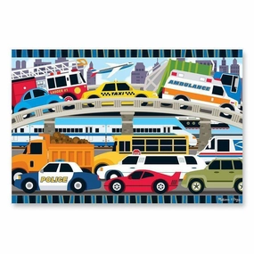 Melissa & Doug Toys Traffic Jam Floor Puzzle 2'x3' (24 pc)