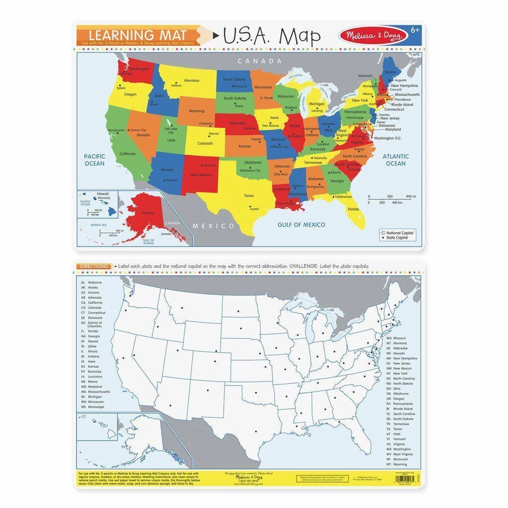 Melissa & Doug Toys U.S.A. Map