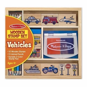 Melissa & Doug Toys Vehicle Stamp Set