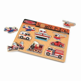 Melissa & Doug Toys Vehicles Sound Puzzle