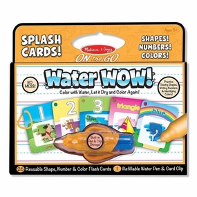Melissa & Doug Toys Water Wow! - Splash Cards Shapes, Numbers & Colors