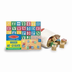 Melissa & Doug Toys Wooden ABC/123 Blocks