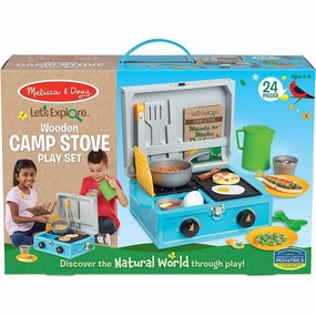 Melissa & Doug Toys Wooden Camp Stove Play Set