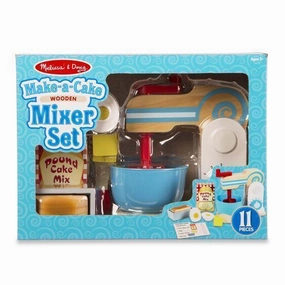 Melissa & Doug Toys Wooden Make-a-Cake Mixer Set