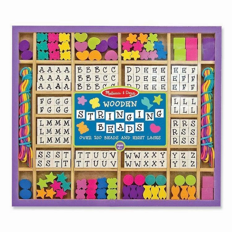 Melissa & Doug Toys Wooden Stringing Beads