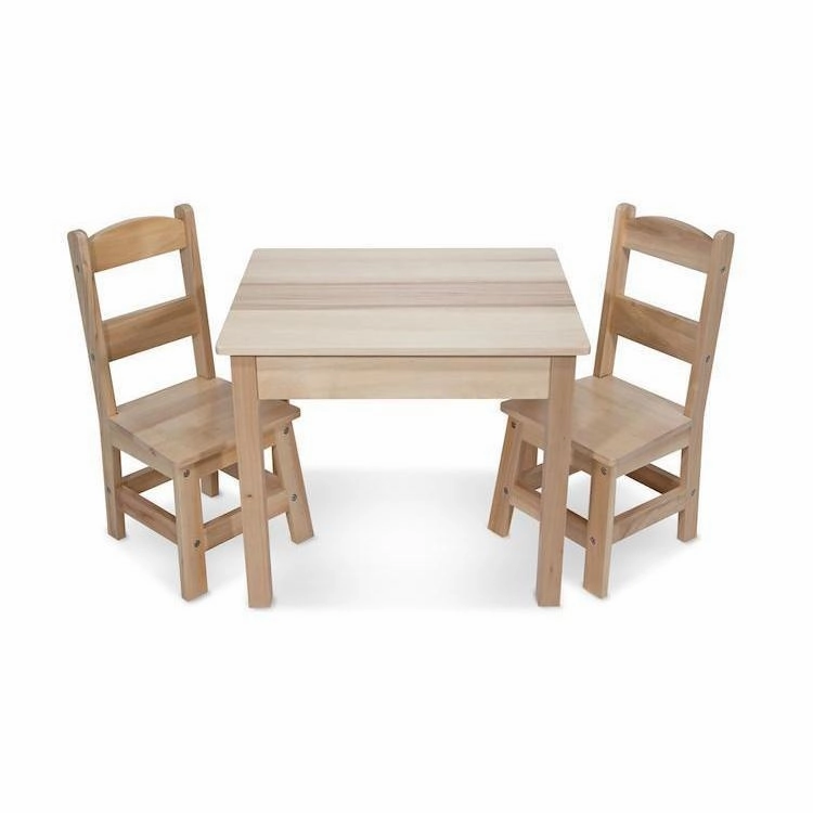 Melissa & Doug Toys Wooden Table & Chairs Set